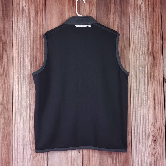 Peter Millar RiverCrest Golf Club Mens Size Large Crown Sweater Fleece Vest Gray - Picture 4 of 15